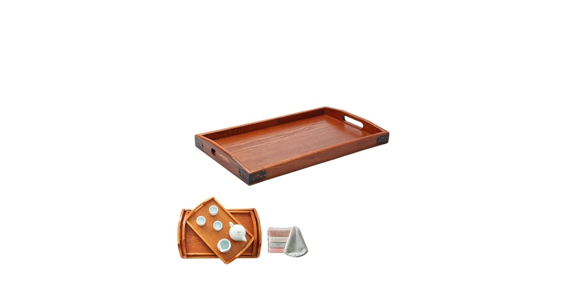 Amazon｜PITMAN 木製トレイ ナチュラル 竹パレット ロング手水器